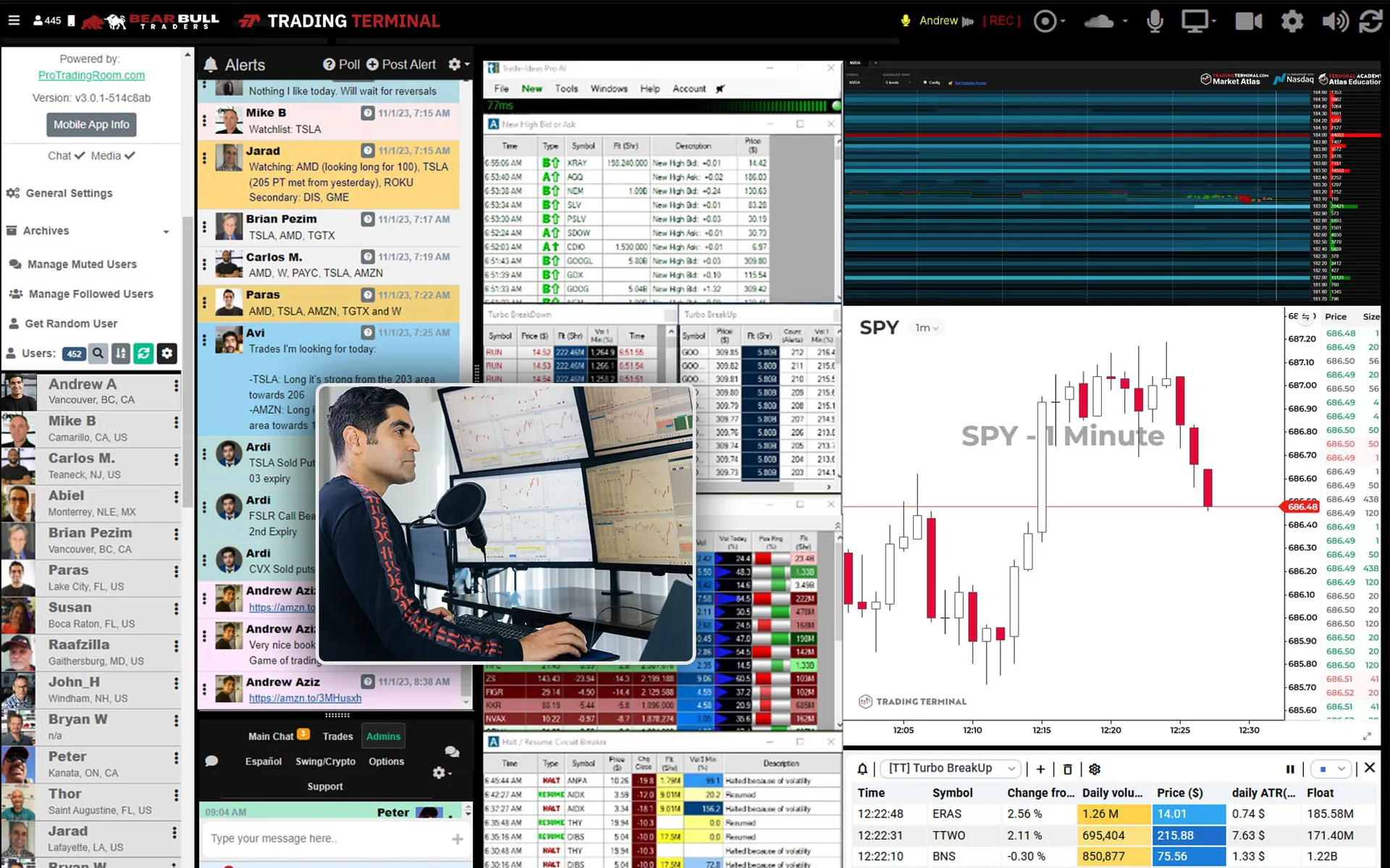 Chatroom screenshot