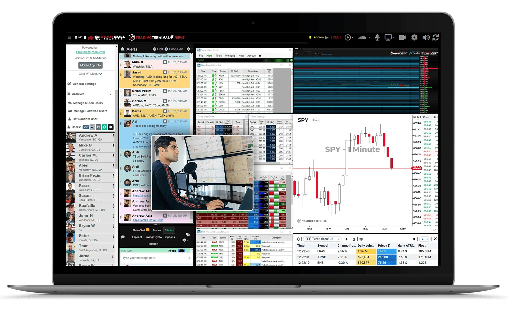 Chatroom live view