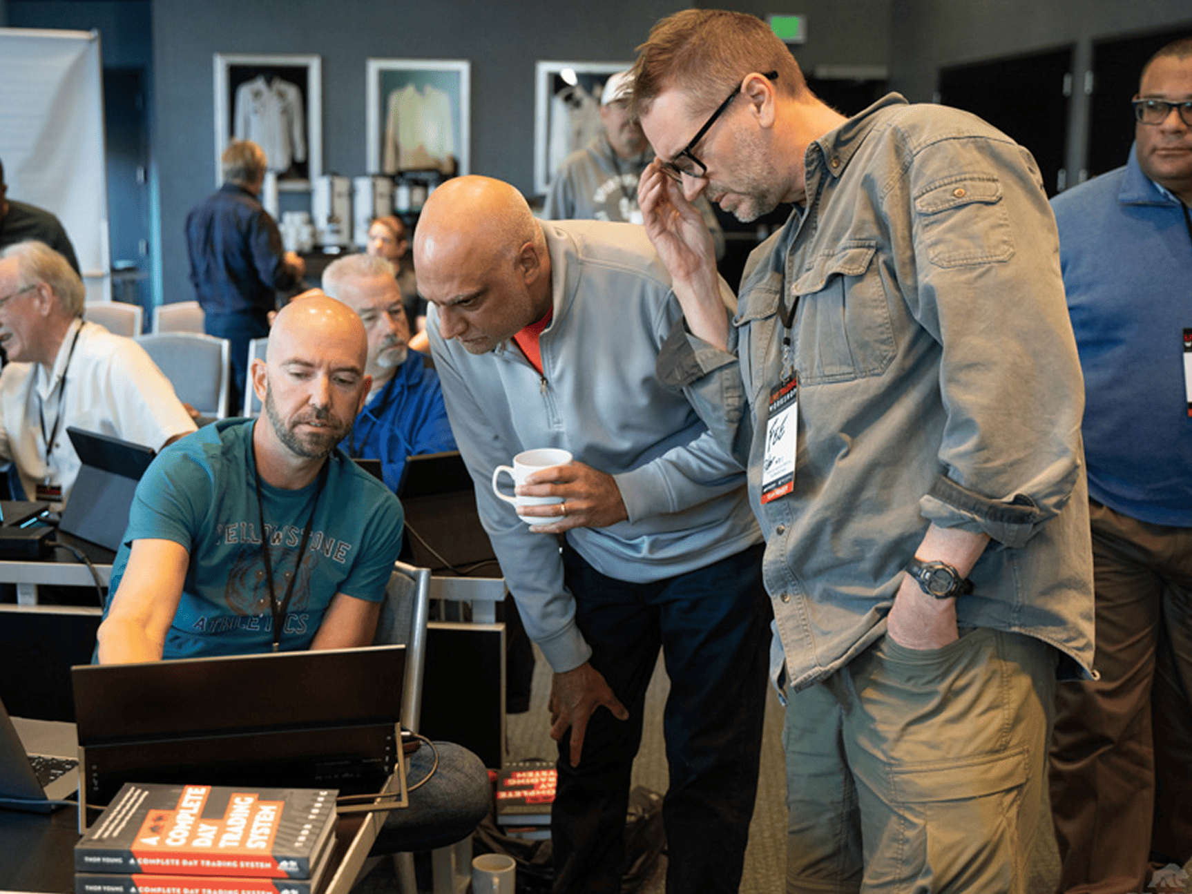 Live trading session