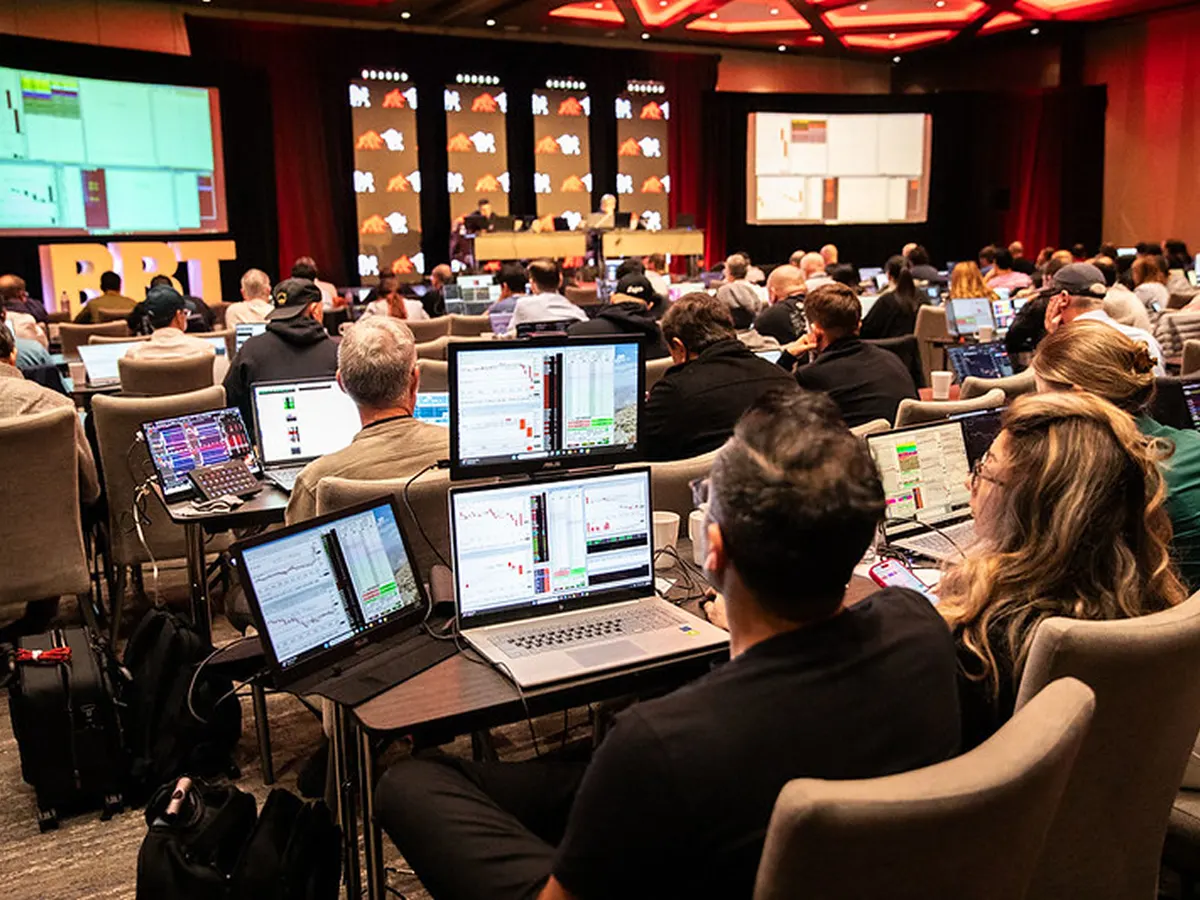 Live trading session