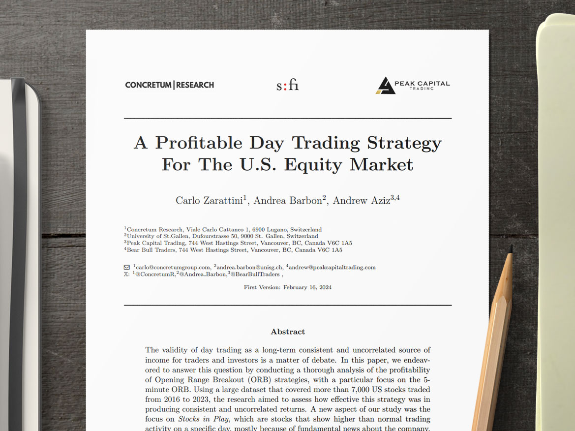 A Profitable Day Trading Strategy for U.S. Equity Market