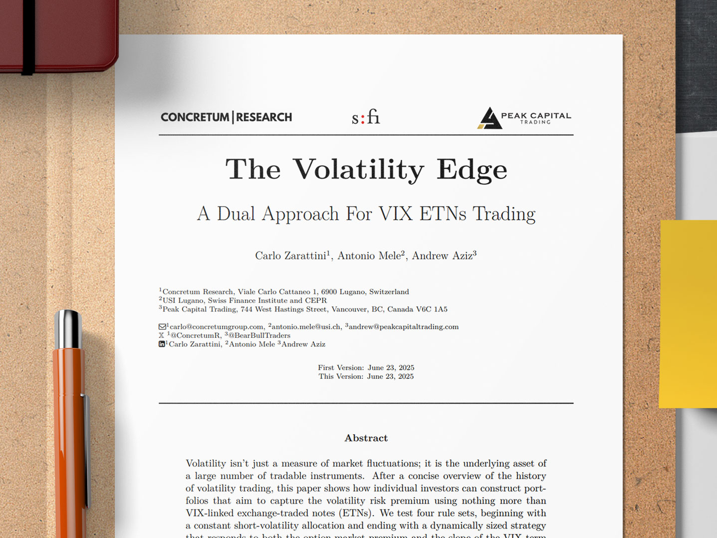 The Volatility Edge: VIX ETNs