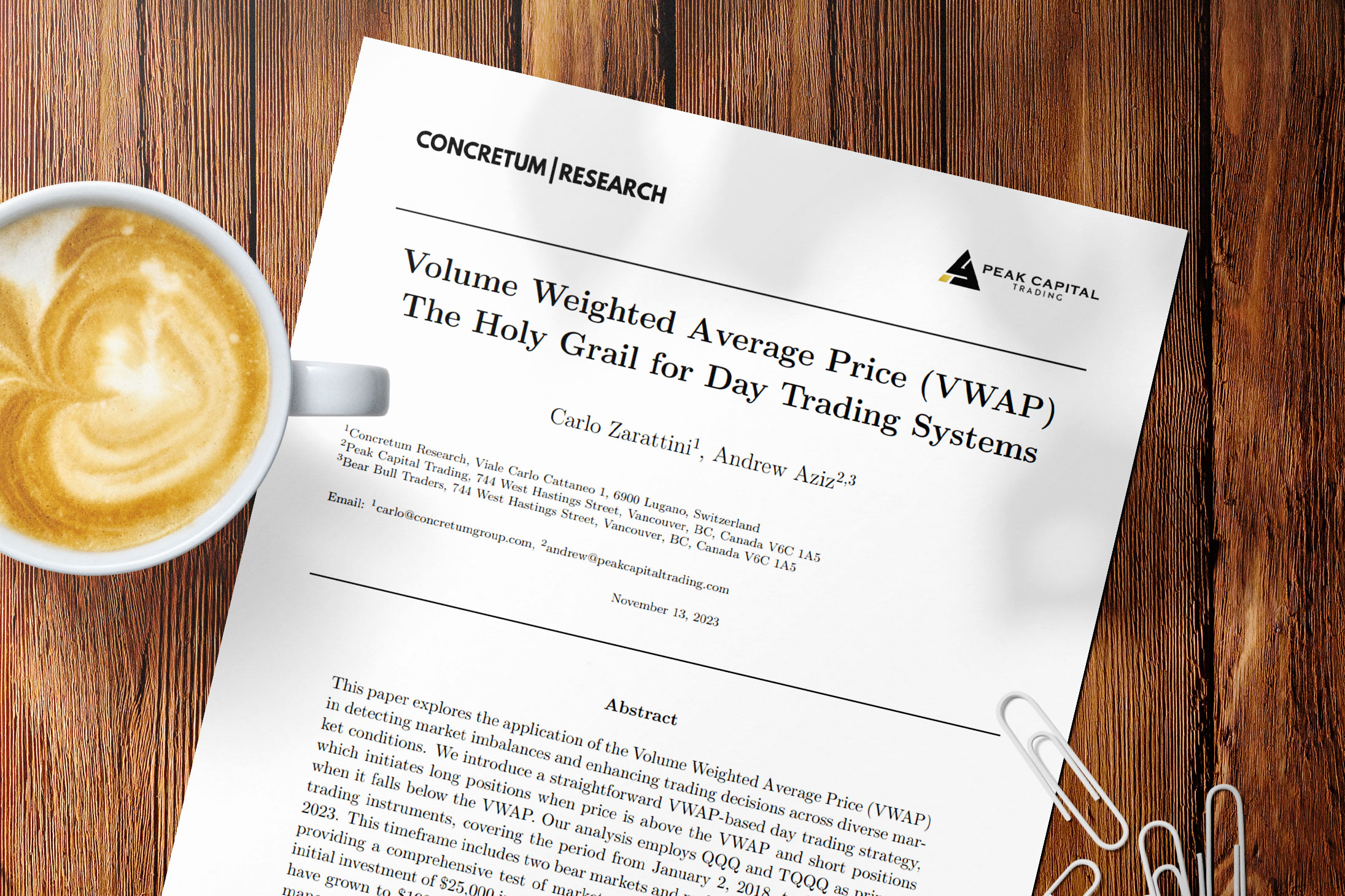 VWAP: The Holy Grail for Day Trading Systems