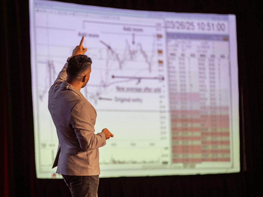 Andrew Aziz presenting