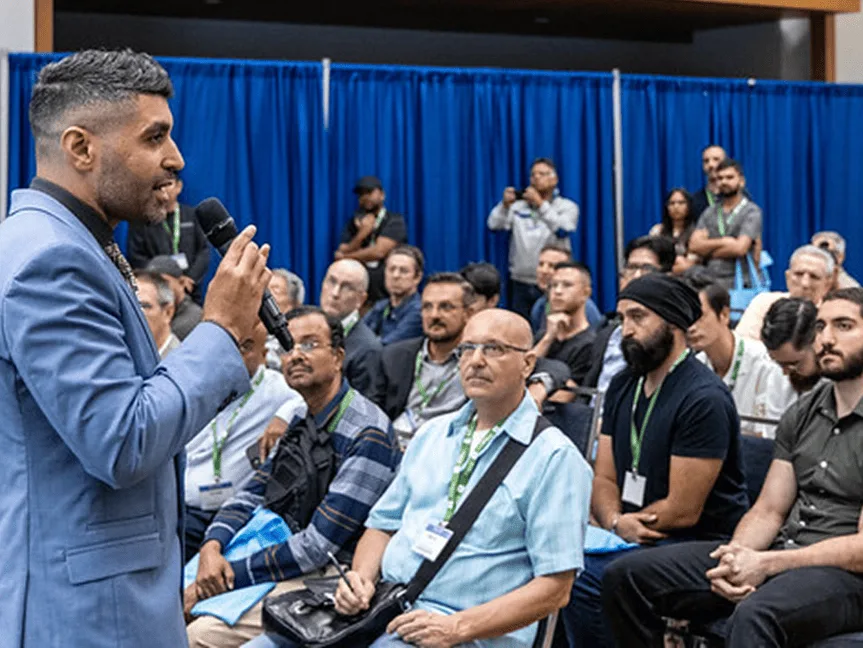 Andrew Aziz presenting