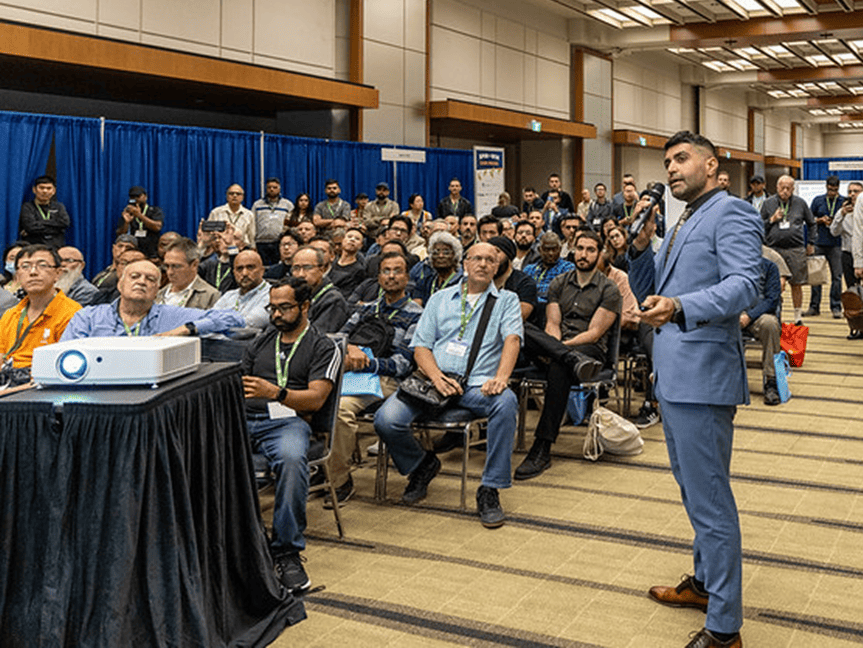 Andrew Aziz presenting