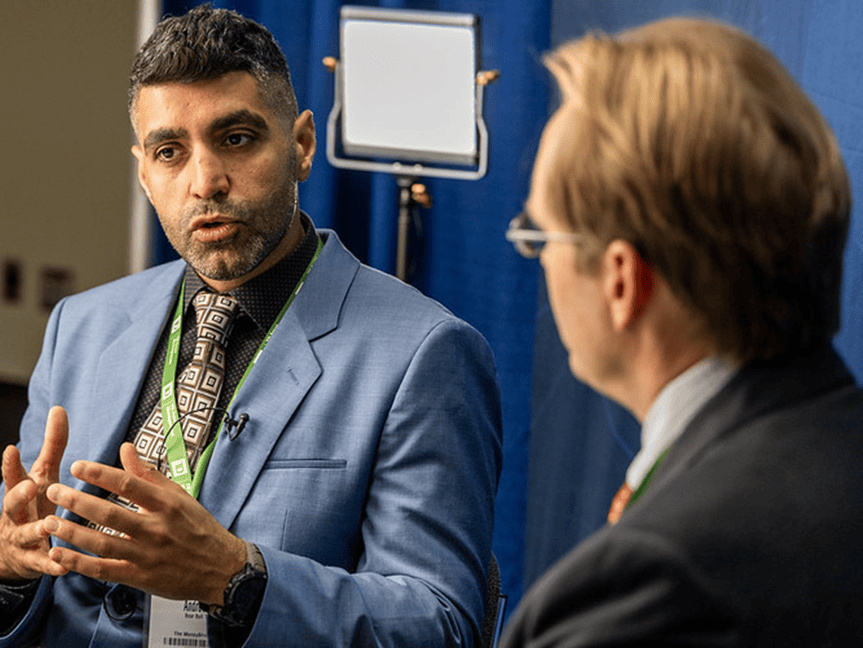 Andrew Aziz presenting