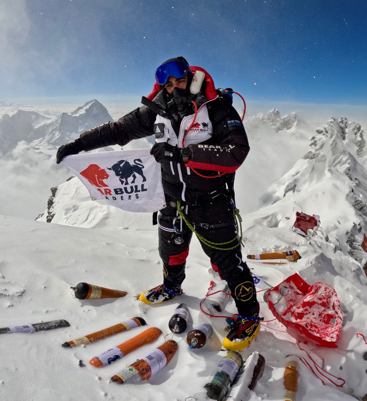 Andrew Aziz on Mount Everest